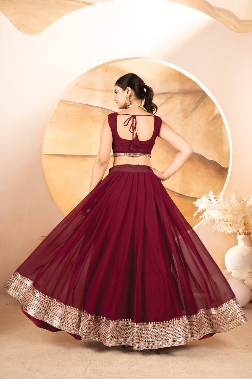 Designer Lehenga Choli Set for Women | Premium Partywear Ethnic Outfit KFT-6055