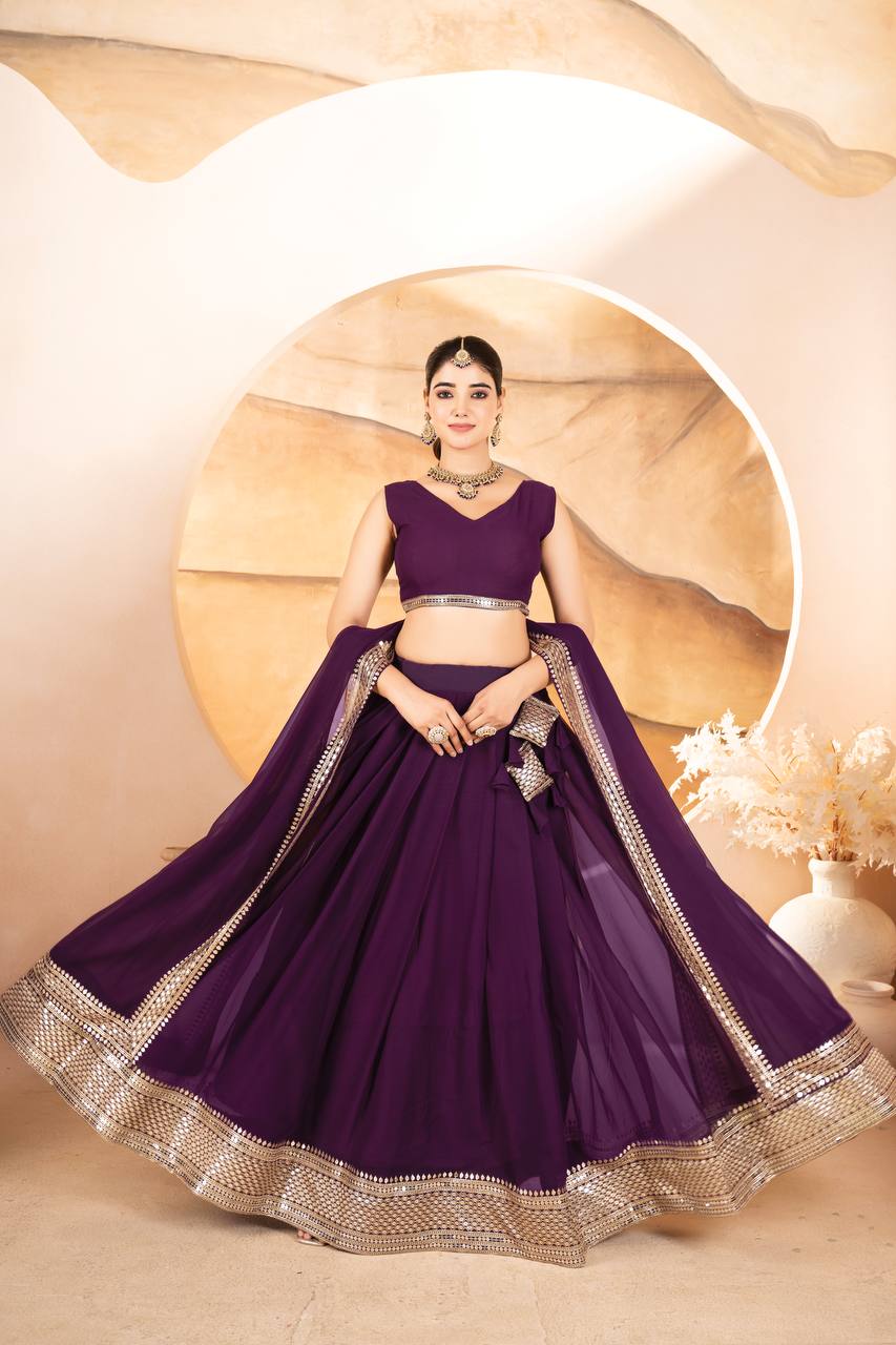 Designer Lehenga Choli Set for Women | Premium Partywear Ethnic Outfit KFT-6055