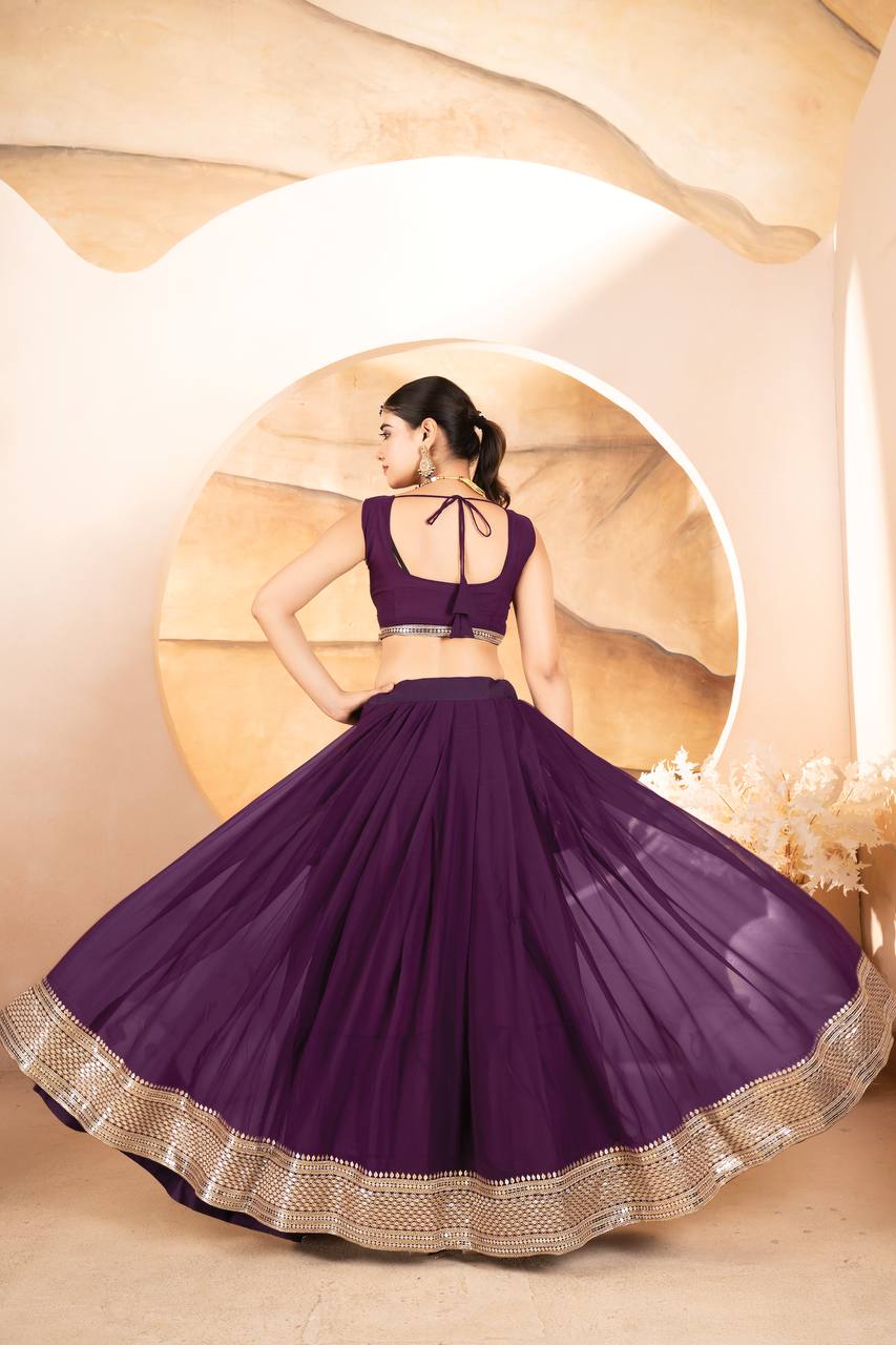 Designer Lehenga Choli Set for Women | Premium Partywear Ethnic Outfit KFT-6055