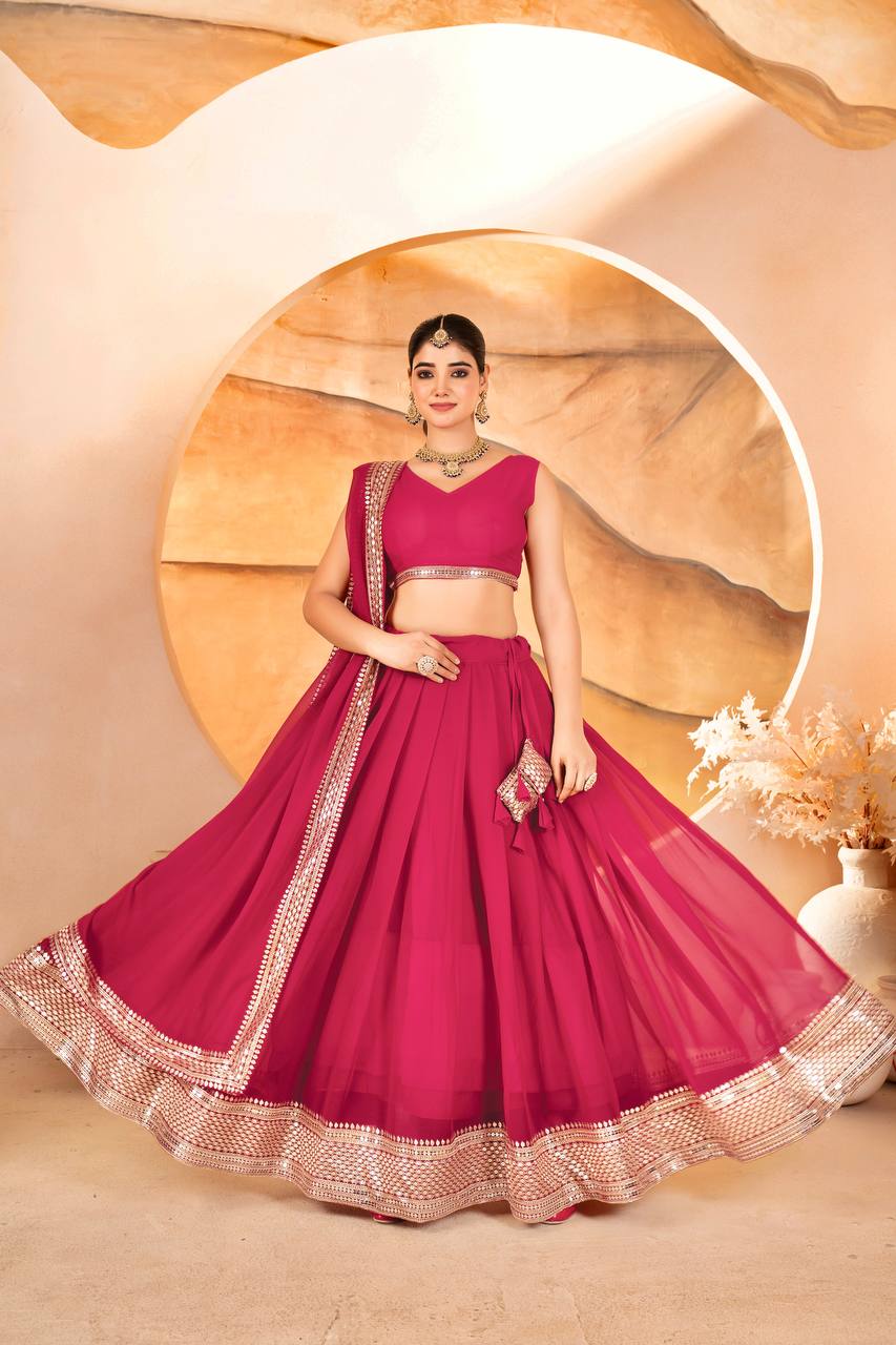 Designer Lehenga Choli Set for Women | Premium Partywear Ethnic Outfit KFT-6055
