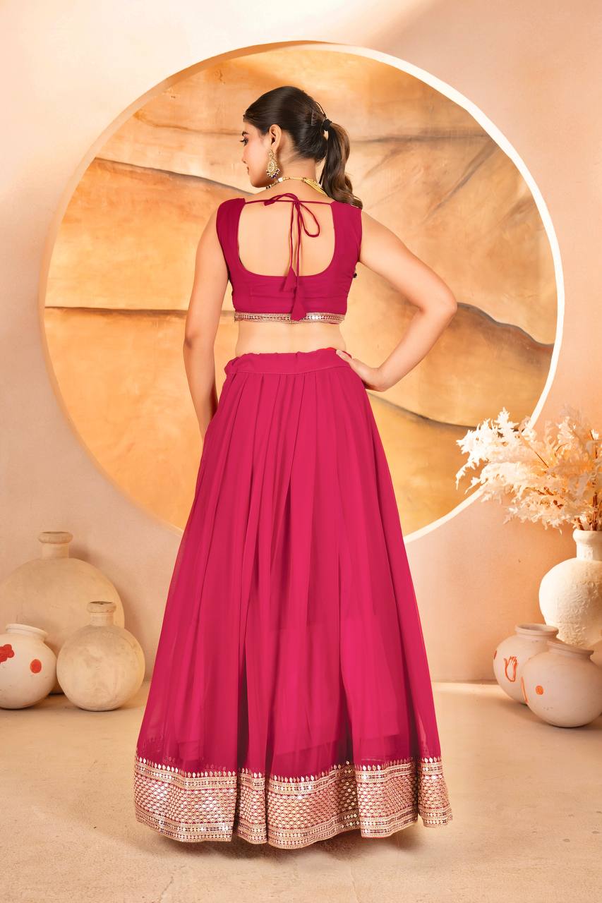 Designer Lehenga Choli Set for Women | Premium Partywear Ethnic Outfit KFT-6055