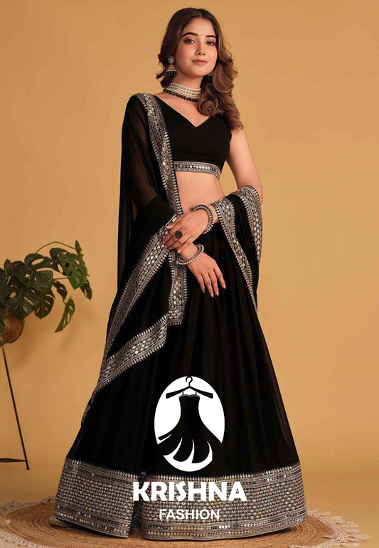 Designer Lehenga Choli Set for Women | Premium Partywear Ethnic Outfit KFT-6055