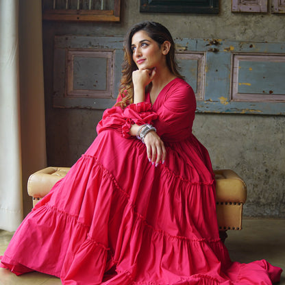 Krishna Amara Belt Cotton Maxi Dress - 011