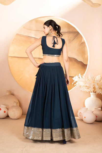 Designer Lehenga Choli Set for Women | Premium Partywear Ethnic Outfit KFT-6055